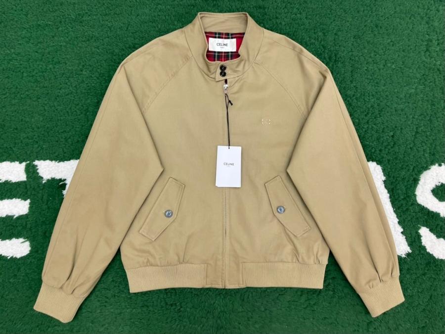 셀린느 트리옹프 블루종 자켓