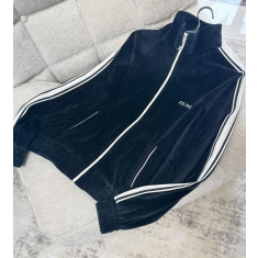 셀린느 트랙수트 벨벳 자켓