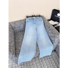 샤넬 시퀸 데님 팬츠