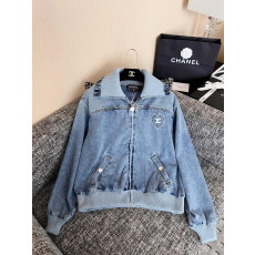 샤넬 데님 블루종 자켓