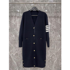 톰브라운 밀라노 메리노 사선완장 가디건