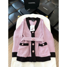 샤넬 배색 가디건