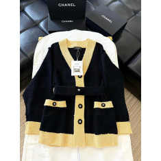 샤넬 배색 가디건