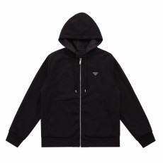 프라다 리버서블 플리스 후드 집업