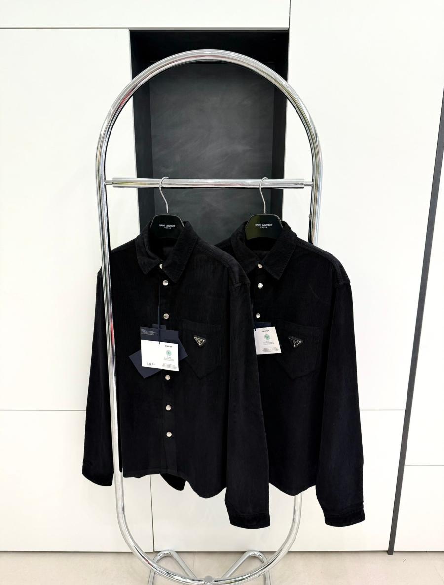 프라다 코듀로이 셔츠