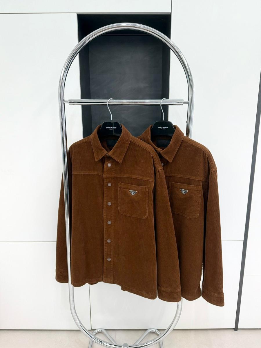 프라다 코듀로이 셔츠