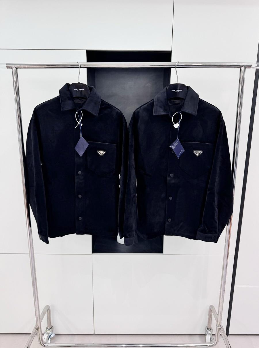 프라다 벨벳 셔츠