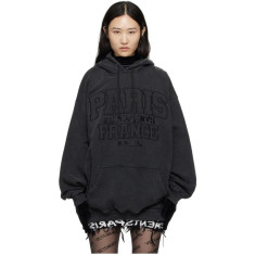 베트멍 자수로고 워싱 후드 남녀공용 (국내배송)