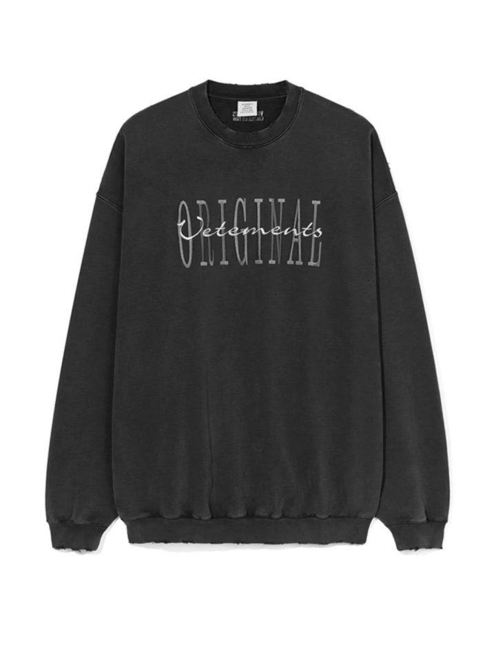 베트멍 자수로고 맨투맨 남녀공용 (국내배송)