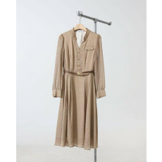 발렌티노 v넥 패턴 원피스 (국내배송)