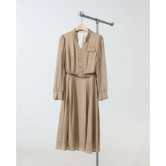 발렌티노 v넥 패턴 원피스 (국내배송)