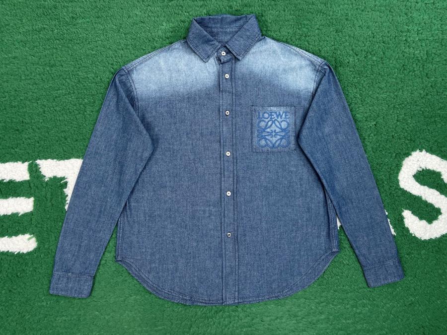 로에베 데님 셔츠 남녀공용