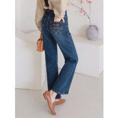 미우미우 부츠컷 팬츠 (국내배송)