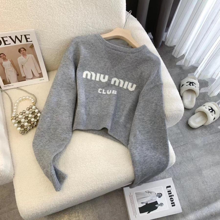 미우미우 크롭 니트 (국내배송)