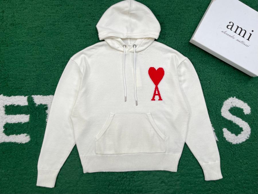 하미 하트 니트 후드티 (남녀공용)
