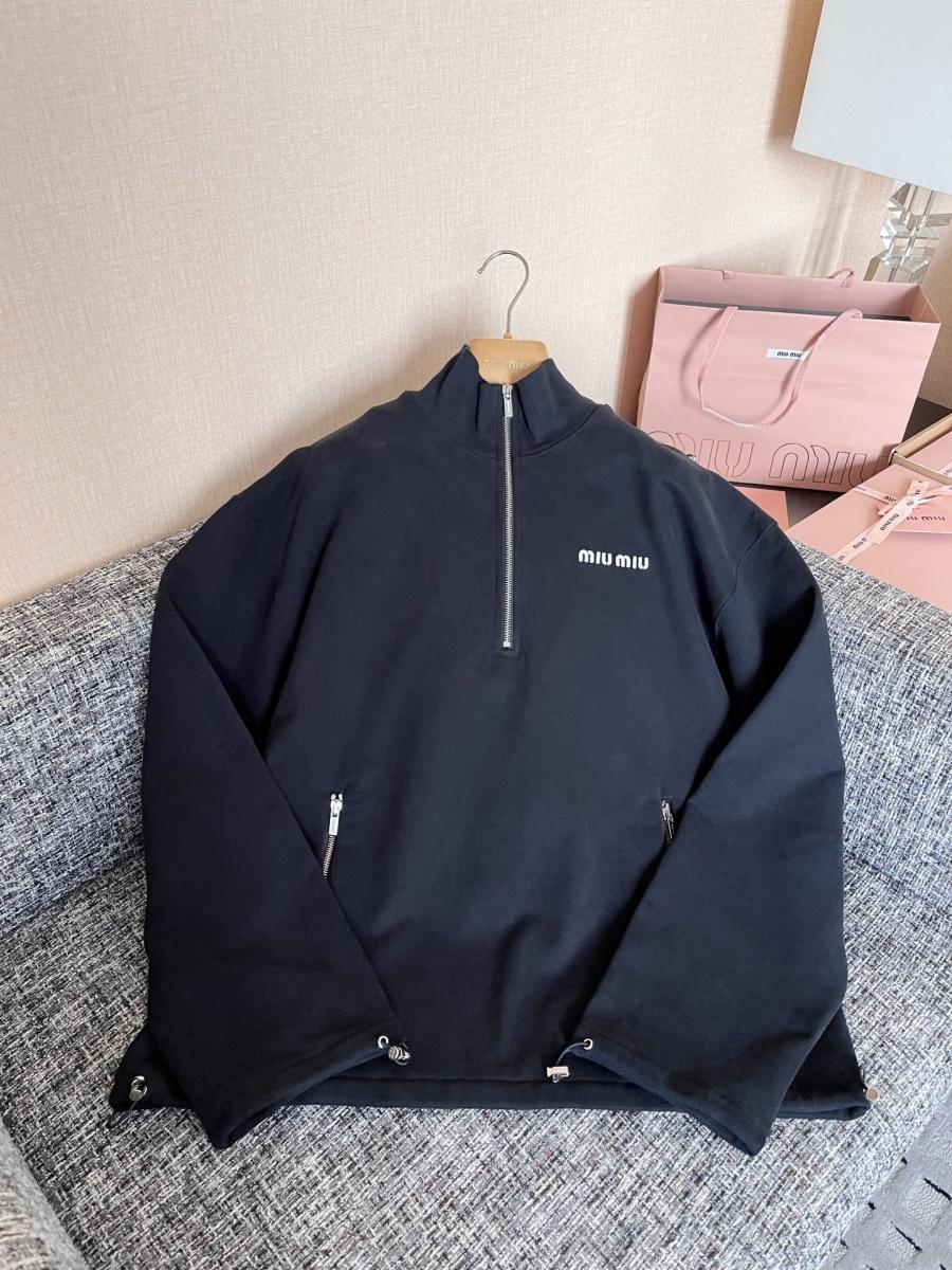 미우미우 플리스 지퍼 자켓