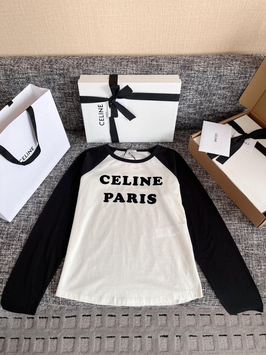 셀린느 파리 긴팔 티셔츠