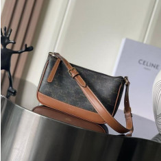 셀린느 트리오페 캔버스 숄더백