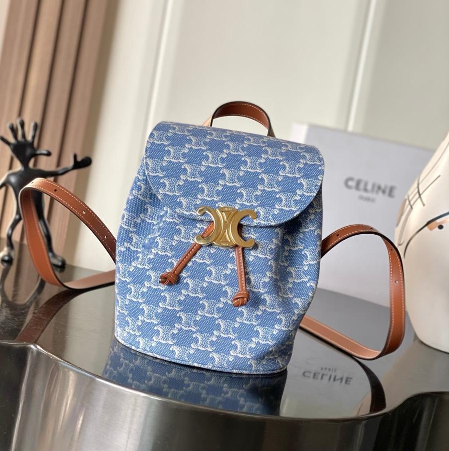 셀린느 보니 스무스 데님 백팩