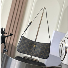 셀린느 트리오페 캔버스 티나 숄더백