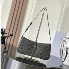 셀린느 트리오페 캔버스 티나 숄더백