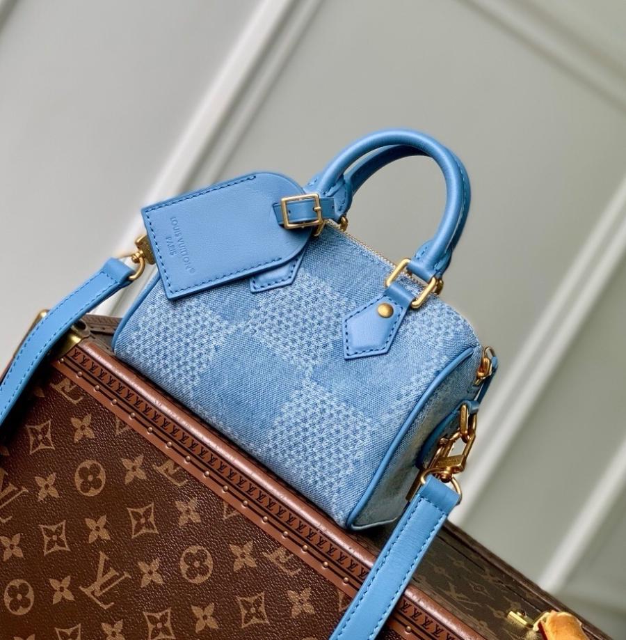 루이비통 스피디 반둘리에 18 데님