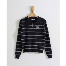 로에베 스트라이프 카라 니트 2컬러 (국내배송)