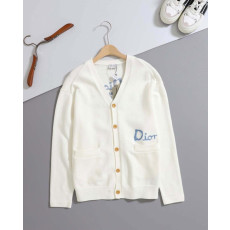 디올 로고 자수 힐튼 넬 가디건 남녀공용 2컬러 (국내배송)