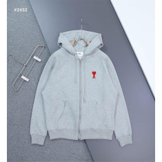 아미 스몰하트 로고 라글란 후드집업 남녀공용 (국내배송)