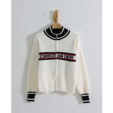 디올 모헤어 울 브랜드 별 니트집업 (국내배송)