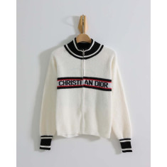 디올 모헤어 울 브랜드 별 니트집업 (국내배송)