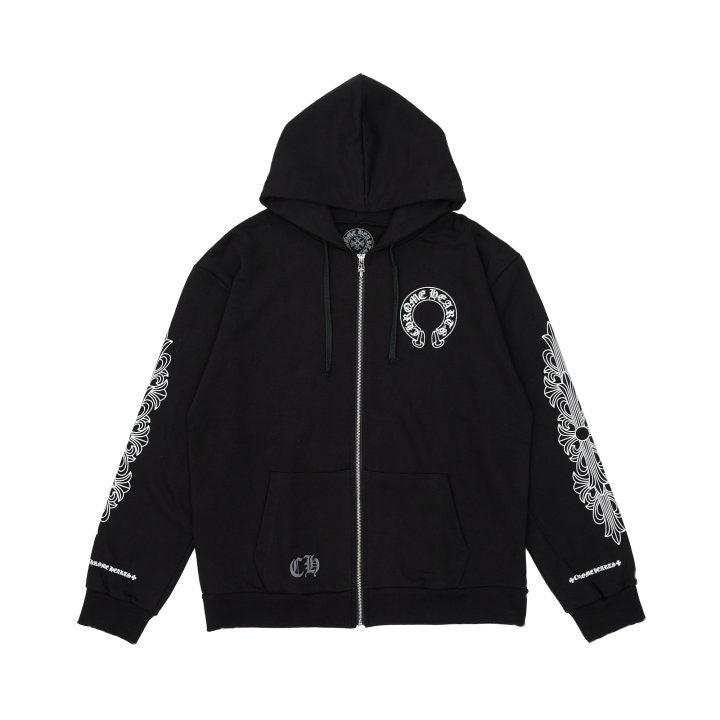 크롬하츠 홀스슈 플로랄 플리스 후드집업 남녀공용 (국내배송)