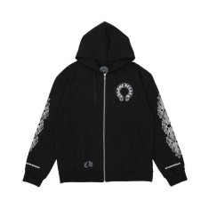 크롬하츠 홀스슈 플로랄 플리스 후드집업 남녀공용 (국내배송)