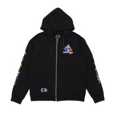 크롬하츠 멀티컬러 플리스 후드집업 남녀공용 (국내배송)