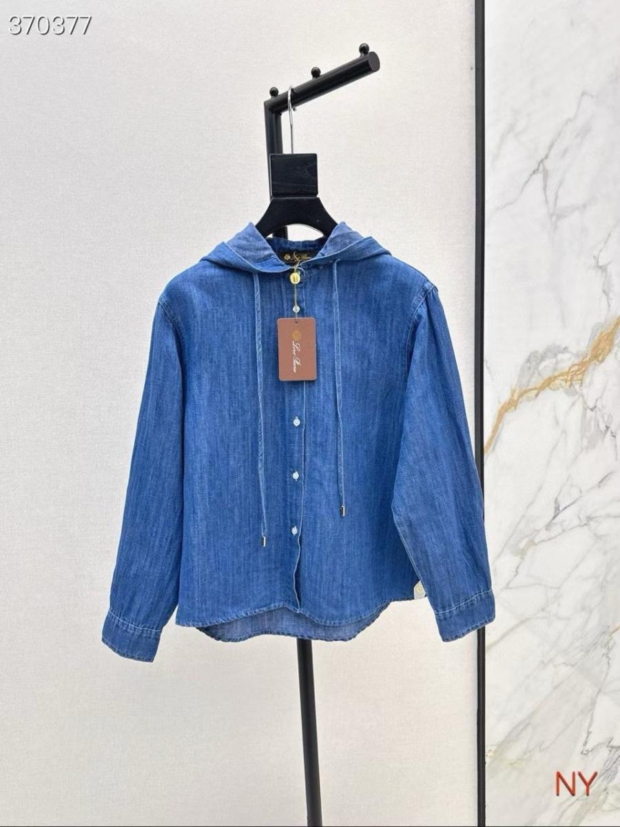 로로피아나 데님 후드 남방 (국내배송)