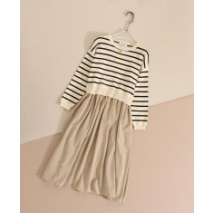 발렌티노 믹스 스트라이프 원피스 (국내배송)