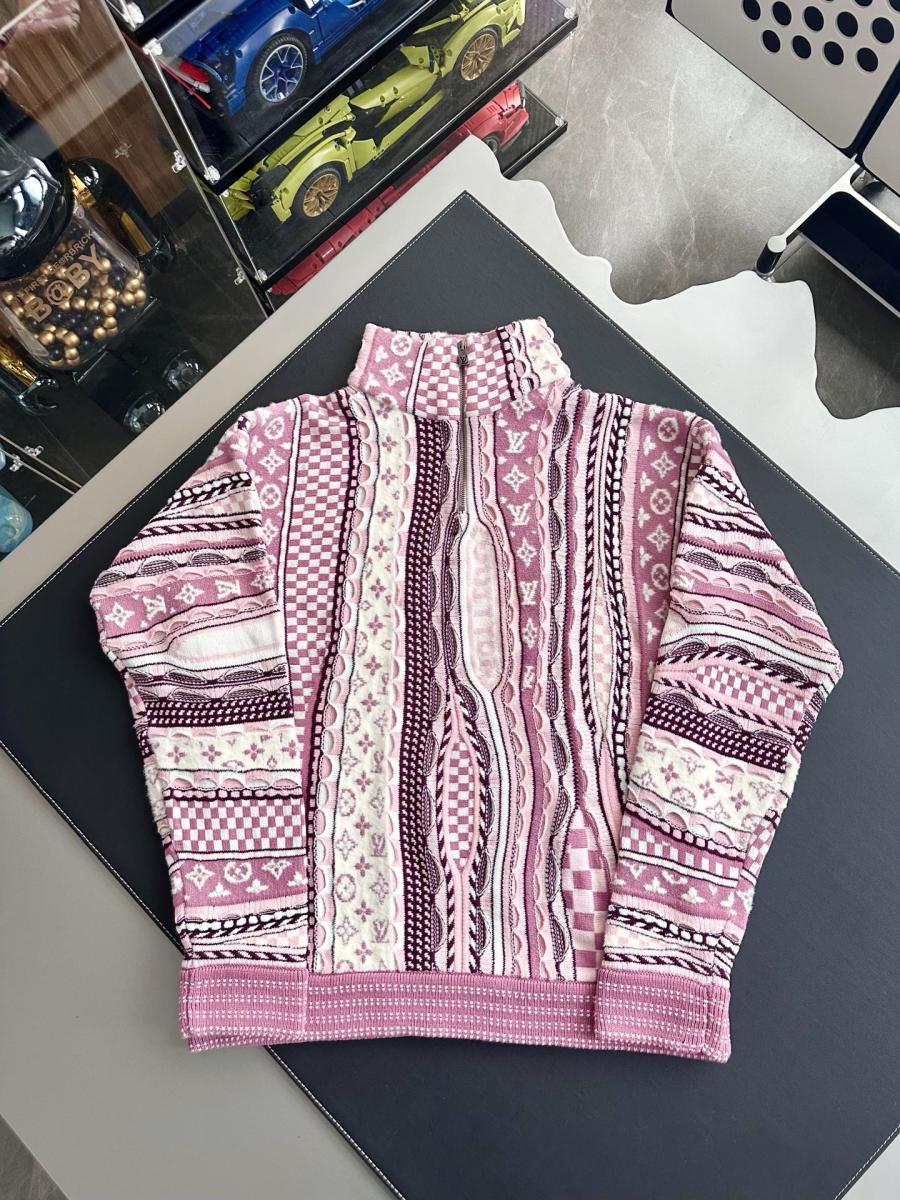 루이비통 하프 지퍼 니트