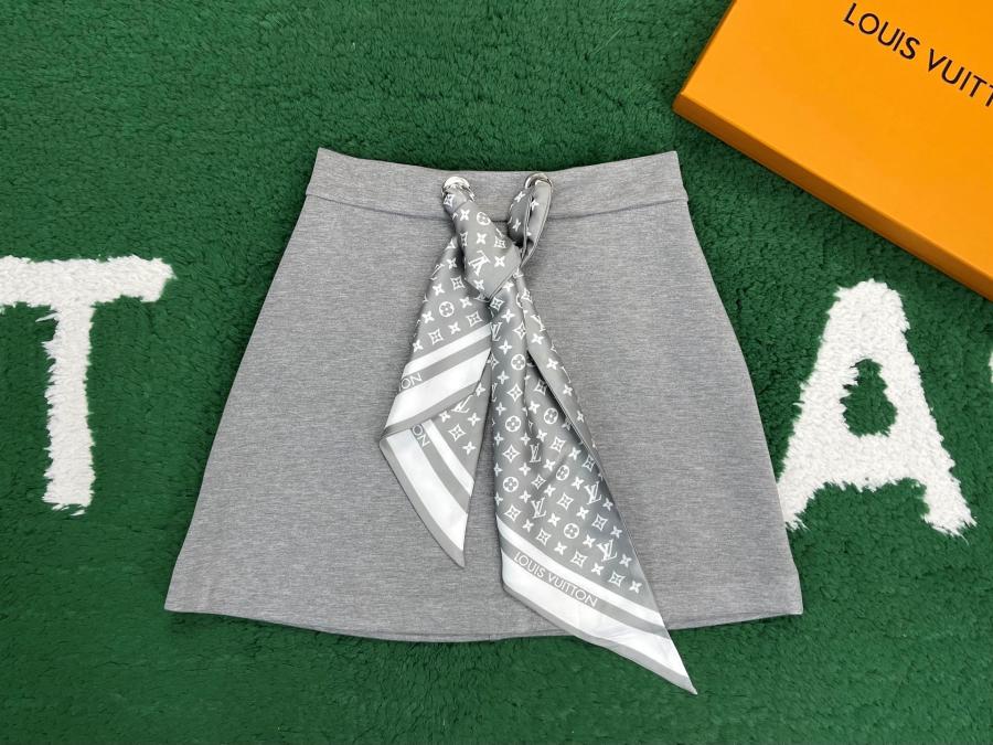 루이비통 모노그램 스카프 미니 스커트