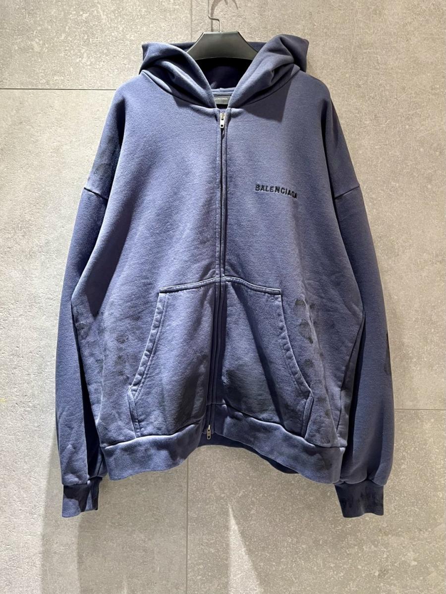 발렌시아가 백 후드 집업 (남녀공용)