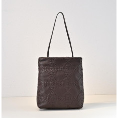 더로우 릴루 우븐 레더 토트백