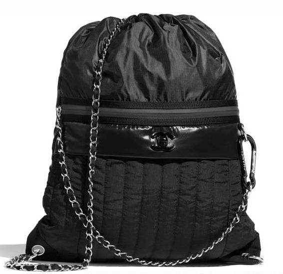 샤넬 나일론 체인 백팩 제니백팩