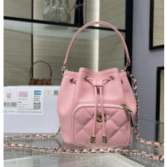 샤넬 25FW AP4775 체인 달린 미니 버킷백