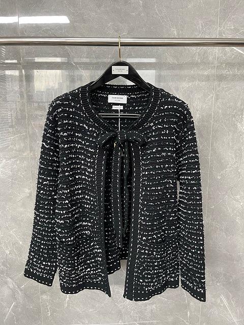 톰브라운 트위드 리본 가디건