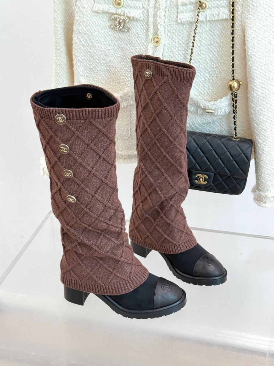 샤넬 25K 삭스 롱 부츠