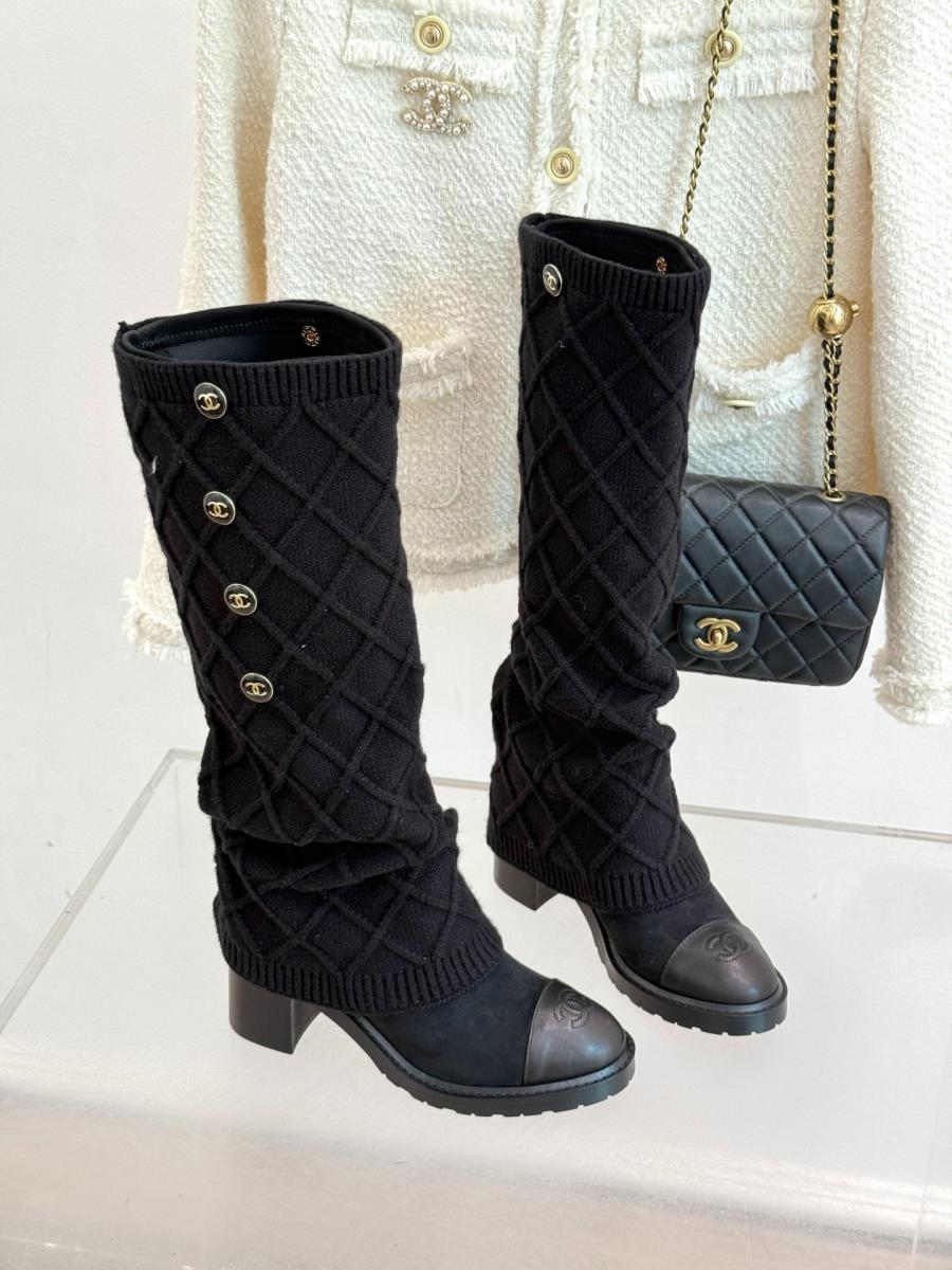 샤넬 25K 삭스 롱 부츠