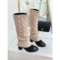 샤넬 25K 삭스 롱 부츠