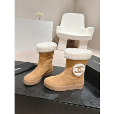 샤넬 시어링 쇼트 부츠