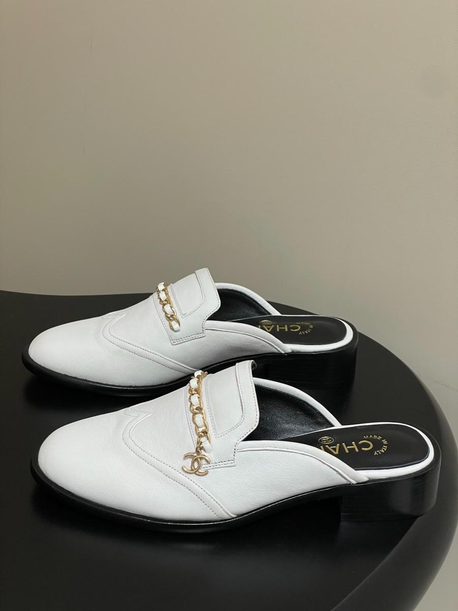 샤넬 25K 참 체인슬리퍼