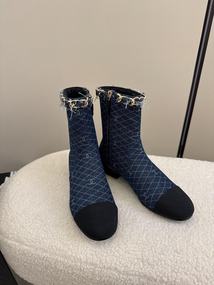 샤넬 25K 체인장식 쇼트부츠