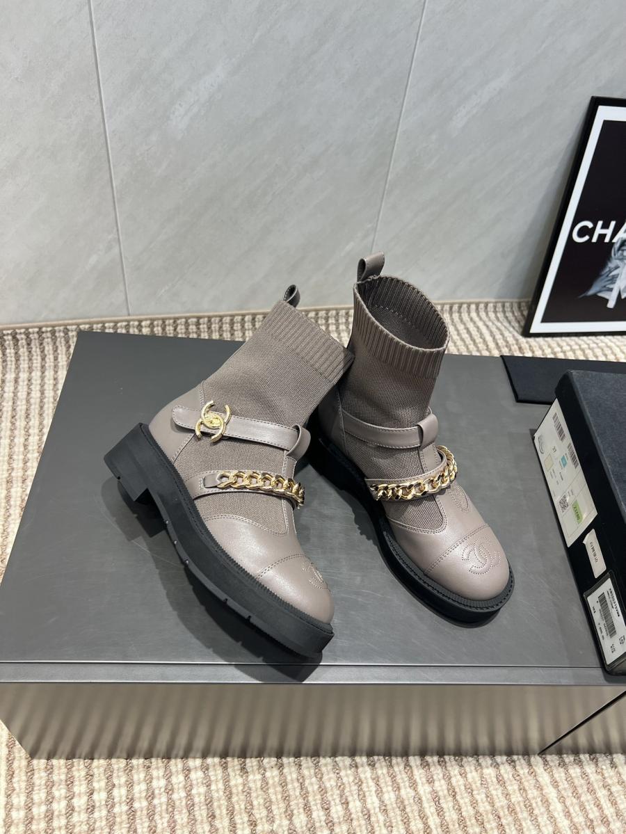 샤넬 25K 삭스 벨크로 부츠